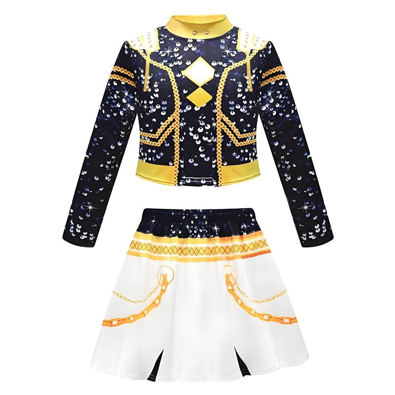 Hot Selling Korean Style teenager Suit Halloween Cosplay Hot Teenager Show Costume Black Shiny Suit Halloween  Anime Costume