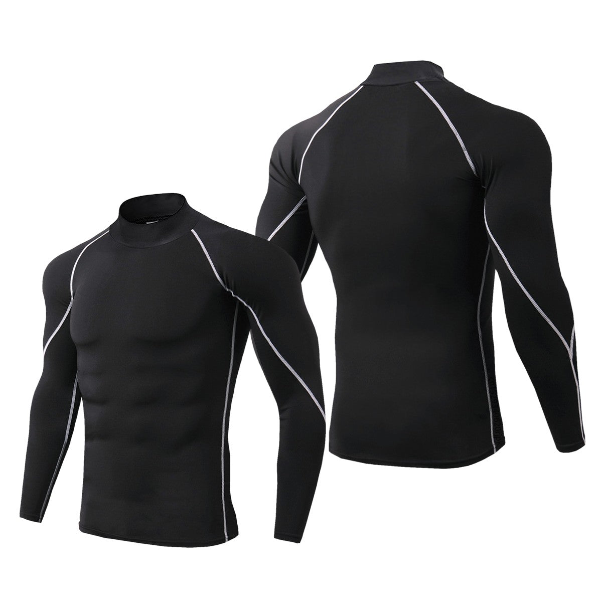 Men's Running Compression T-Shirt Quick Dry Gym Training Fitness Bodybuilding Undershirt Sports Wear Male Compression Tops