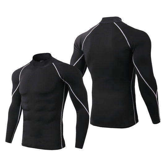 Men's Running Compression T-Shirt Quick Dry Gym Training Fitness Bodybuilding Undershirt Sports Wear Male Compression Tops