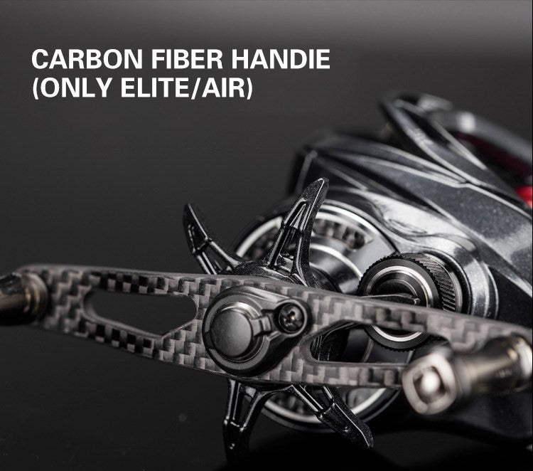 Haibo 25/23 NEW ARISE AIR/ELITE AMC+ Carretilha De Pesca Baitcasting Manivela De Fibra De Carbono 11B+1RB Long Casting