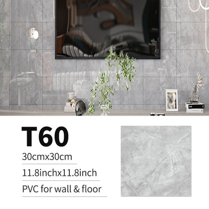 10/20pcs PVC Imitation Marble Floor Stickers Self-adhesive Wall Stickers Waterproof Bathroom Living room Moden Decoration Decals