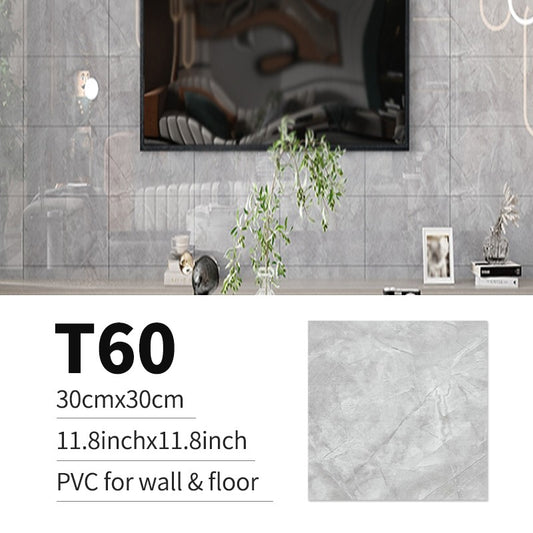 10/20pcs PVC Imitation Marble Floor Stickers Self-adhesive Wall Stickers Waterproof Bathroom Living room Moden Decoration Decals