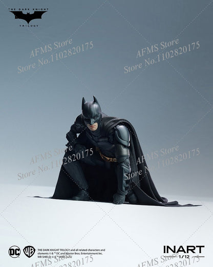 INART 1/12 Boneco Soldado Masculino Batman Christian Bale O Cavaleiro das Trevas Ressurge Herói da Luta Eterna Figura de Ação de 6 Polegadas para Coleção