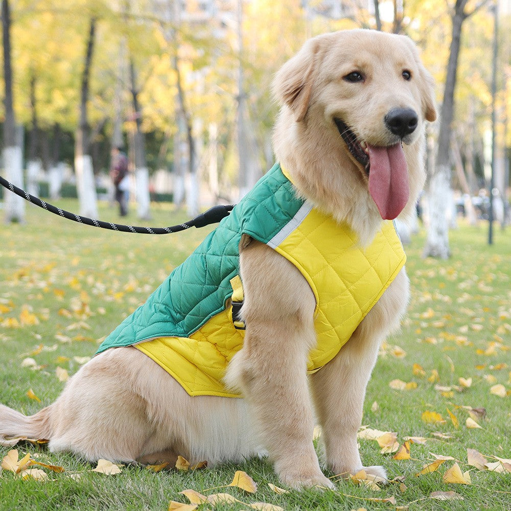 Roupas de inverno para cães colete à prova d'água jaqueta para cães pequenos e grandes casaco quente para cães de estimação roupas acolchoadas para buldogue francês