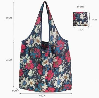 Cartoon Dog Cat Reusable Shopping Bag Nylon Foldable Grocery Bag Creative Eco friendly Handbag Lightweight and Durable