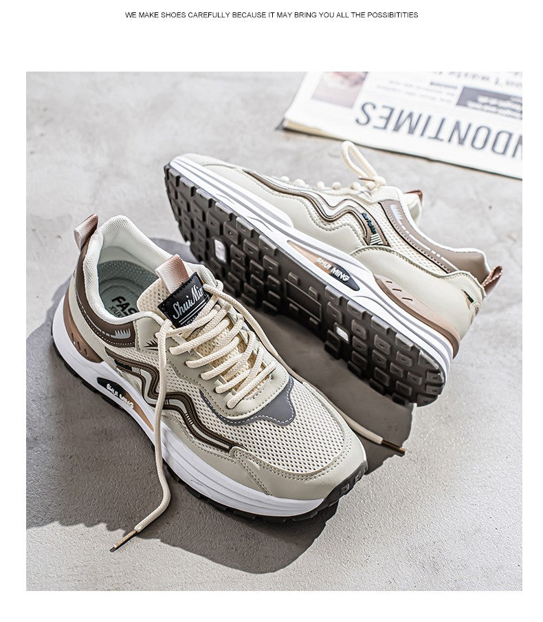 Men's Breathable Running Shoes Anti-skid Athletic Sneakers 2025 Casual Shoes Walking Shoes Lightweight Trendy Casual Sports Shoe