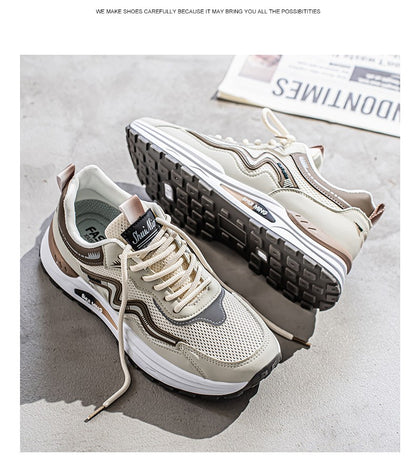 Men's Breathable Running Shoes Anti-skid Athletic Sneakers 2025 Casual Shoes Walking Shoes Lightweight Trendy Casual Sports Shoe