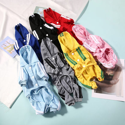 Roupas para animais de estimação Macacão para cães filhotes de buldogue francês Chihuahua Pug Roupas para cães pequenos e médios Roupinhas para filhotes