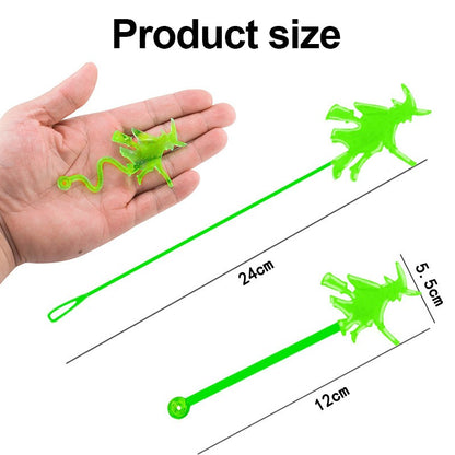 12/30PCS Halloween Stretchy Sticky Toy Kids Treat Or Trick Gift Pumpkin Ghost Witch Fun Toys Birthday Party Favors Goodie Filler