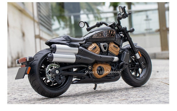 1:12 Scale Sportster S Modelos de Brinquedo de Moto Metal Fundido V4S Motocicletas em Miniatura com Absorção de Choque Pneus de Borracha para Presentes de Meninos