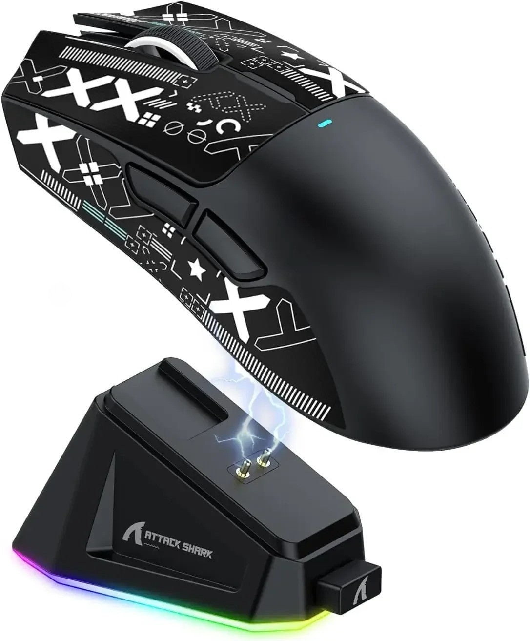 X11 ATTACK SHARK X11 Wireless Gamer Mouse with Charging Dock PixArt PAW3311 Gaming Sensor 22000 DPI BT/2.4G Wireless Mouse