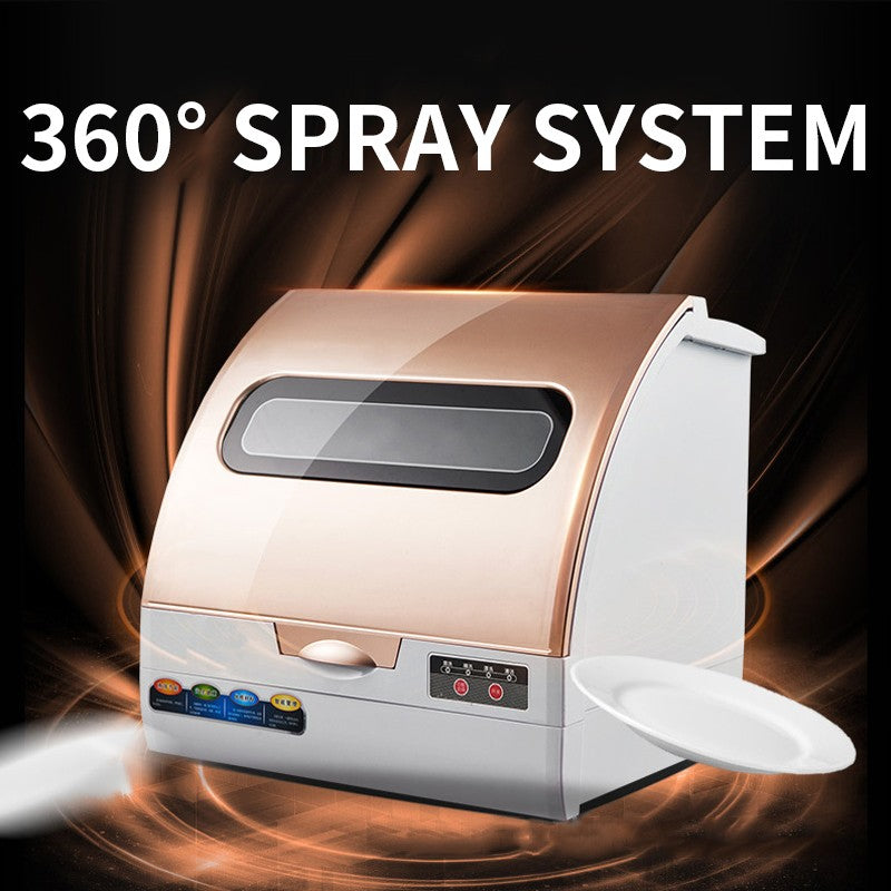 800W Dishwasher Home Desktop Fully Automatic Sterilization and Cleaning Integrated Mini Dishwasher 220V 50Hz