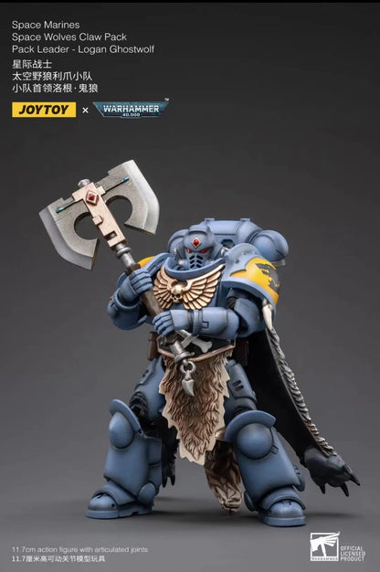 1/18 JOYTOY Action Figure 40K The Horus Heresy Space Wolves Figures And Mechas Logan Ghostwolf Anime Model Toy