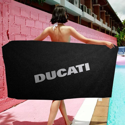 Ducati Motorcycle LOGO Printing Big Microfiber Beach Towels Towel Sand Beach Towels Pool Towel for Travel Swim Pool Yoga