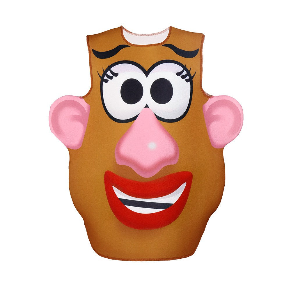 Funny Potato Head Costume Mr. and Mrs. Potato Head Matching Outfit Halloween Cosplay Tunic Couple Carnival Party Disguise Wear