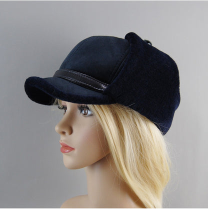 Chapéu Unissex De Lã E Pele Genuína, Novo, Inverno, Quente, Aviador, Russo Ushanka Com Abas Para As Orelhas, Couro Bovino Grosso, Quebra-Neve, Boné De Beisebol