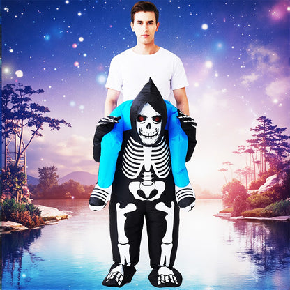 Fancy Funny Mascot Astronaut ET Inflatable Alien Costume Suit Dress Adult Purim Halloween Carnival Anime Party Cosplay Costumes