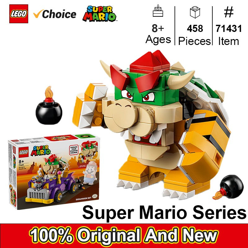LEGO 71431 Conjunto de Expansão Carro Musculoso do Bowser 458 Peças Série Super Mario Brinquedos DIY Para Meninos Meninas Presente Crianças idades 8+