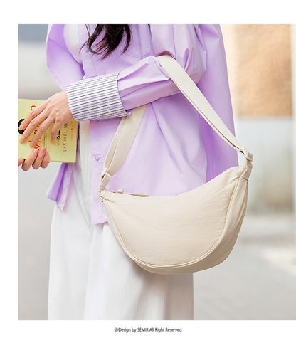 Semir Crossbody Bag Women 2025 New Chest Bag Macaron Color Dumpling Bag  Minimalist Waist Pack Shoulder Purse