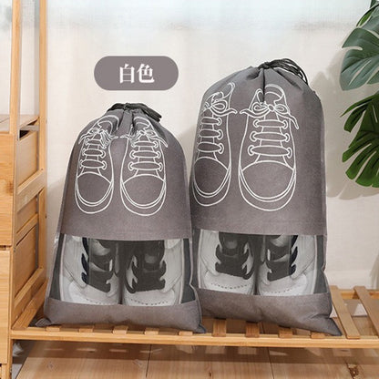 10/5pcs Shoes Storage Bags Closet Organizer Non-woven Travel Portable Bag Waterproof Pocket Clothing Classified Hanging Bag 2025