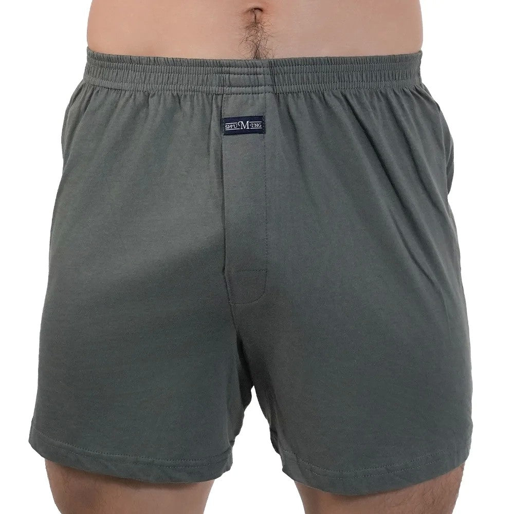1pcs Men pijama 100% Cotton Pajama Shorts Summer Solid Elastic Waist Short Pants Casual Breathable Male Boxer Shorts Home Shorts