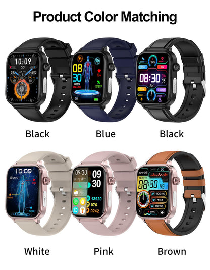 Smartwatch 2025 Novo ECG+PPG Feminino Monitor de Frequência Cardíaca Lipídios Sanguíneos Ácido Úrico Saúde Menstrual Rastreador Inteligente Para Android iOS