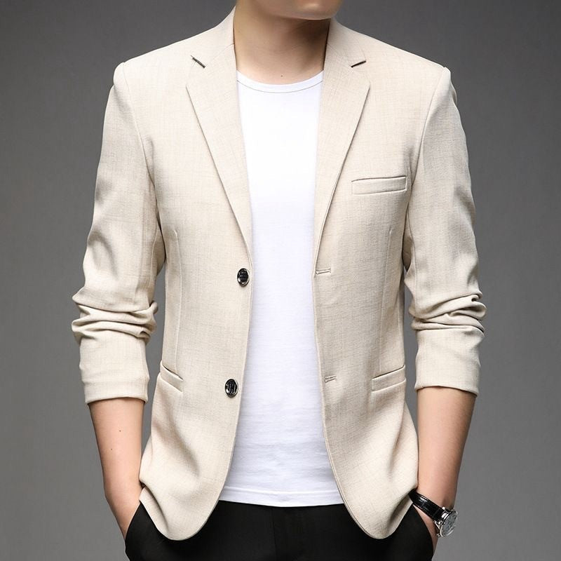 Men Formal Wear Thin Blazers Jackets New Spring Male Business Casual Suits Coats New Fashion Man Solid Blazers Men's Clothing 4X