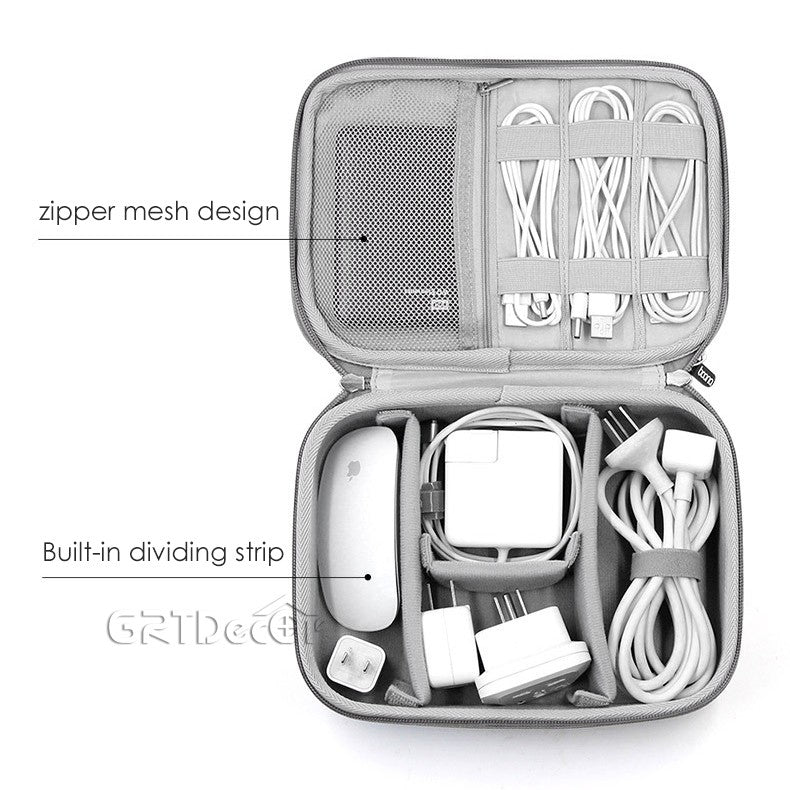 Hot Sale Waterproof Hard Shell Digital Gadgets Storage Bag Travel Organizer for Electronics Accessories HDD Earphone Storage Box