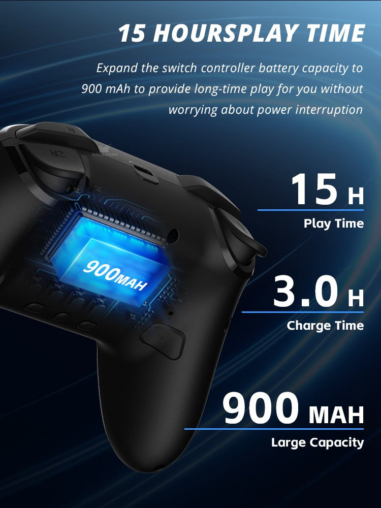DATA FROG Wireless Game Controller For Switch / Lite / OLED Model PC Gaming Joystick Dual Vibration Turbo