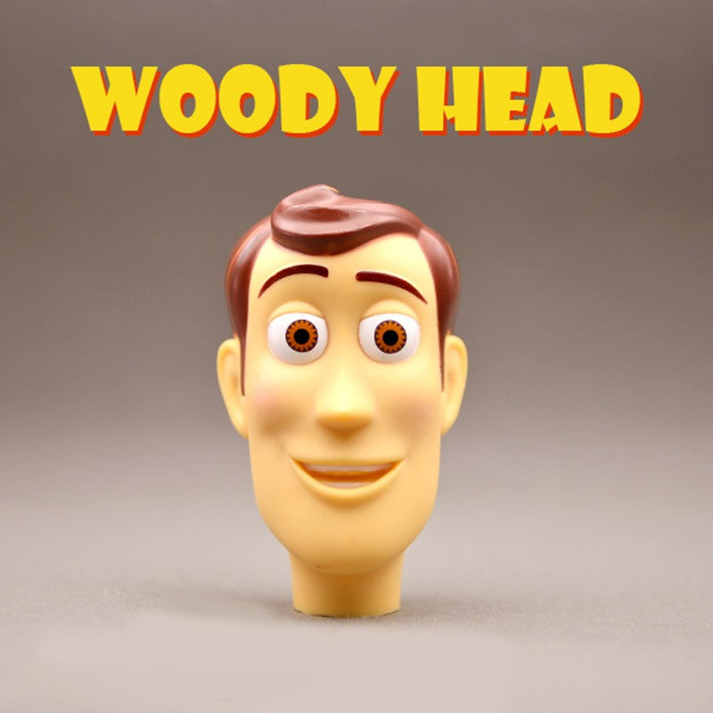 Boneco de Ação Toy Story Xerife Woody Cabeça Fofa Brinquedo Expressão Engraçada Woody Brinquedo de Dedo Presentes de Aniversário para Crianças