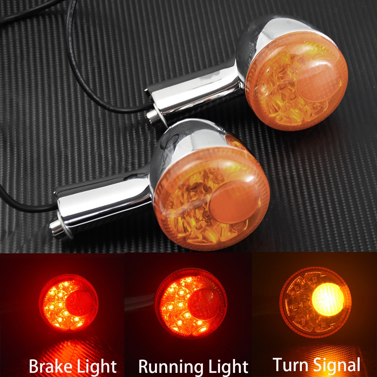 Motorcycle Rear Turn Signals LED Light Brake Indicator Running Lamp For Harley Sportster XL 883 Iron 1200 48 Nightster 1992-Up