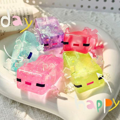 Cartoon Animals Axolotl Squeeze Toys To Relieve Stress Release Emotions Slowly Rebound And Decompress Toys Birthday Party Gifts