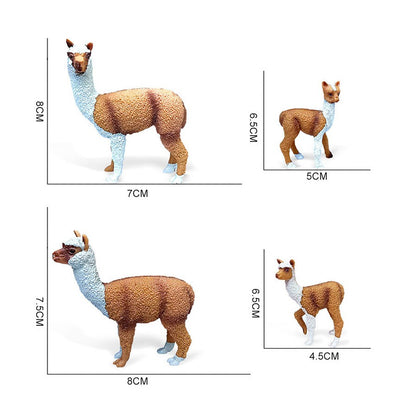 Realistic Farm World Alpaca Animal Model Figures Llama Toy Figurine Zoo Education Collection Home Decor Playset Kids Gifts