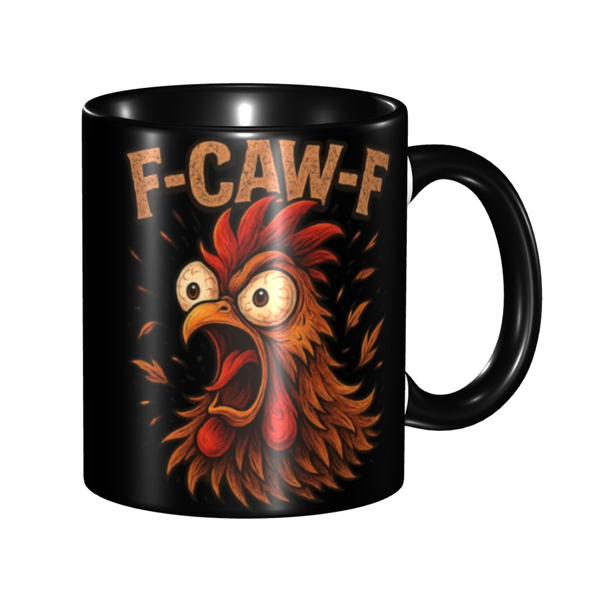Funny F-Caw-F Chicken FCAWF Mug Fun Tea Cup Gift For Women Men