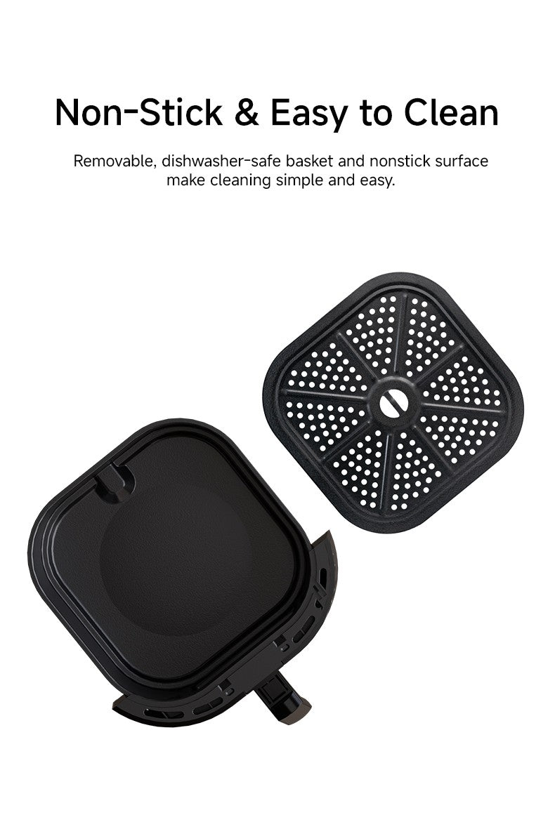 Large 15L Capacity Smart Home Appliances Stainless Steel French Air Fryer Machine Square-Shaped Visual Window Household