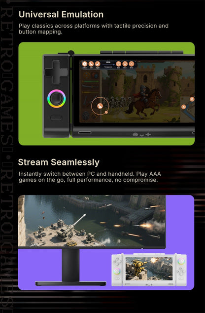 OneXugar SUGAR 1 Foldable Dual OLED Handheld Game Console Android 14 Snapdragon G3 Gen3 16GB 512GB Portable Gaming Handheld