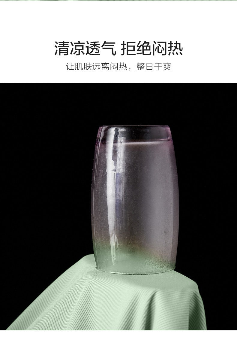 Super Thin Pajamas Suit Women Men Summer Ice Silk Cool Short-sleeved O-Neck Sleepwear Male Female Classic Simple Loungewear Suit