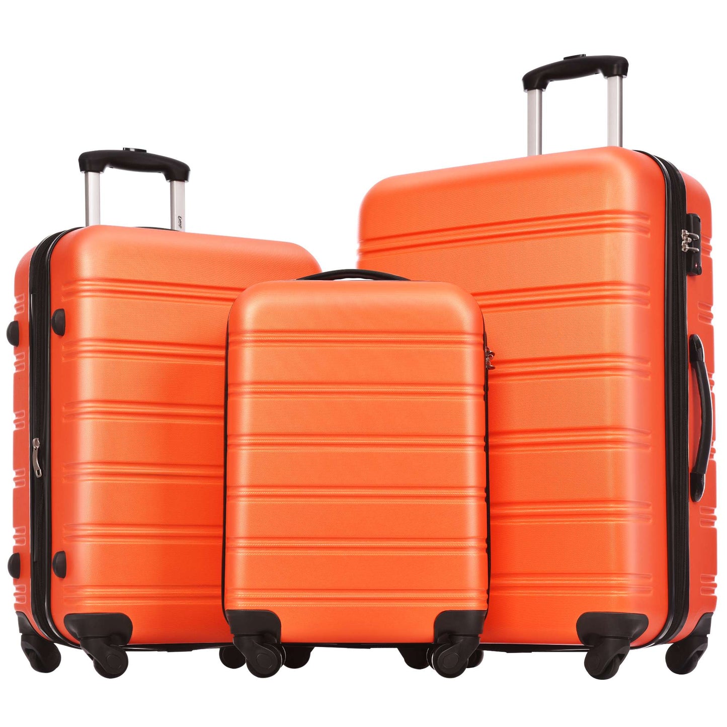 3 Piece Luggage Set Hardside Spinner Suitcase with TSA Lock 20" 24' 28" Available