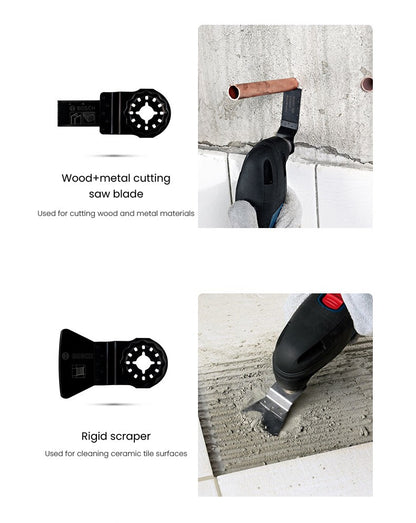 Lâmina de serra oscilante Bosch Starlock, conjunto de acessórios de lâminas de ferramentas multiuso oscilantes para ferramentas elétricas renovadoras da série Bosch Gop