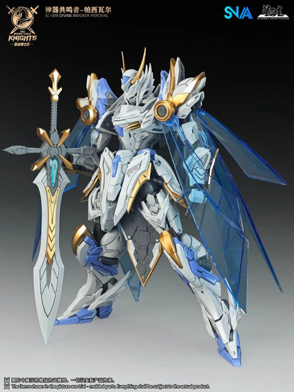 HG 1/144 SNAA SC-002 Titan Greatsword Tristan Kit de Montagem SC-009 Divine Invoker Percival The Round Table Knights Figure