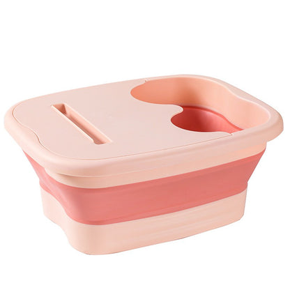 Balde de massagem para os pés dobrável, balde para imersão, bacia dobrável para spa de pés, banheira doméstica de sauna, banheira para pedicure