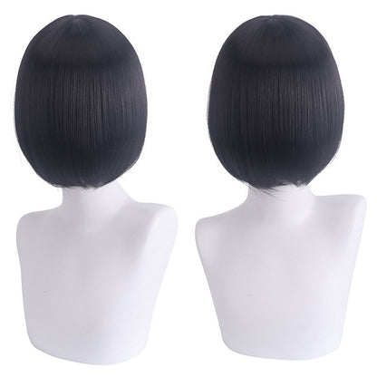 cosplay wig, face-controlling, short hair, thickened version, face-controlling style, colorful Synthetic fiber wig