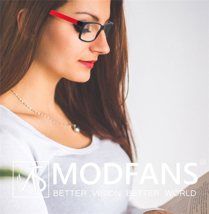 MODFANS Óculos de Leitura Masculino Feminino Retangular Clássico Leitores Eeyeglasses Armação Flexível Dobradiça de Mola com Dioptria +1.0 a +4.0