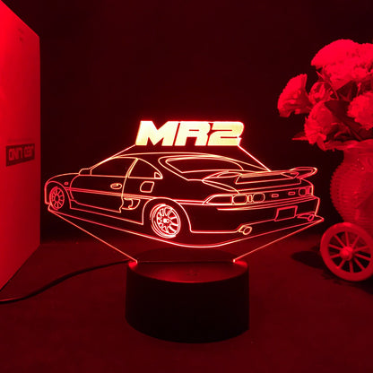 Sports Car 3d Illusion Lamp for Kids Bedroom Decor Nightlight Touch Sensor Atmosphere Birthday Gift Supercar Led Night Light