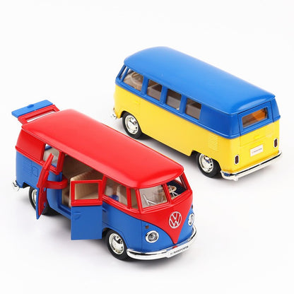 1/36 Volkswagen T1 Transporter Samba Bus RMZ CiTY 5'' Carro de Brinquedo Modelo para Crianças Miniatura Diecast Coleção Presente para Meninos