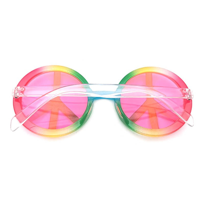 New Peace Anti War Style Round Sunglasses Women Men Sun Glasses Circular Shades Eye Glasses for Party Female Eyewear Sunglasses