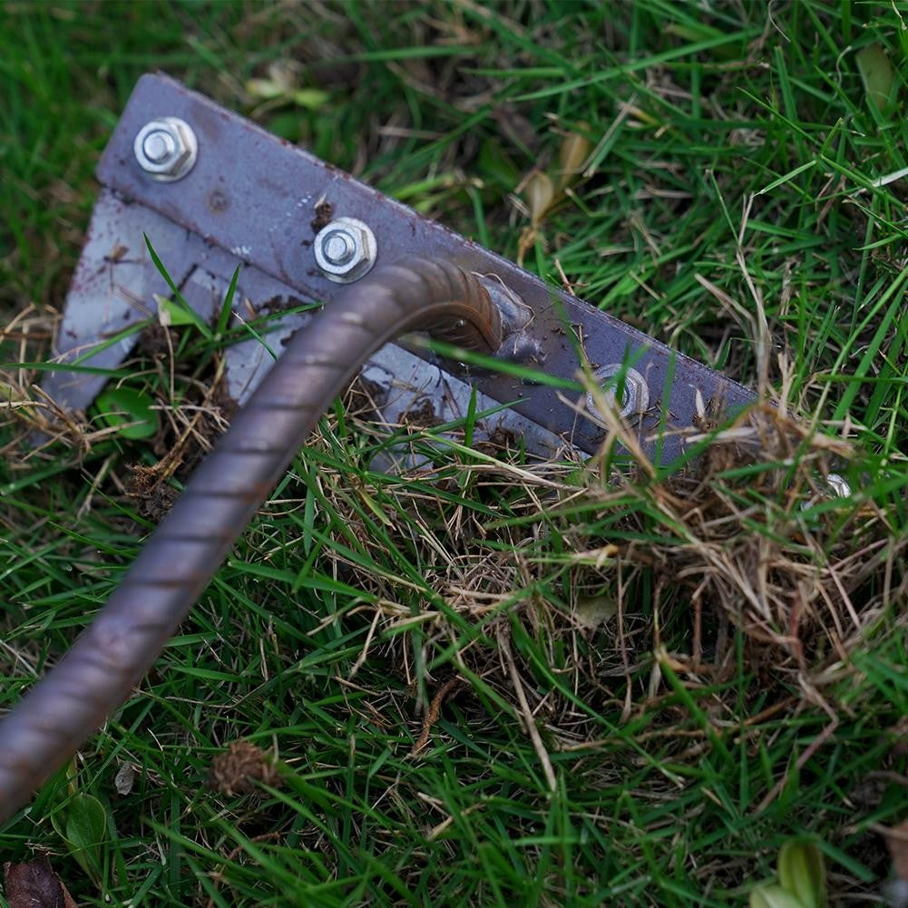 1PCS Teeth Carbon Steel Garden Hand Rake for Farm Garden Weeding Tools Scarifier Agricultural Nail Harrow Metal Harrow