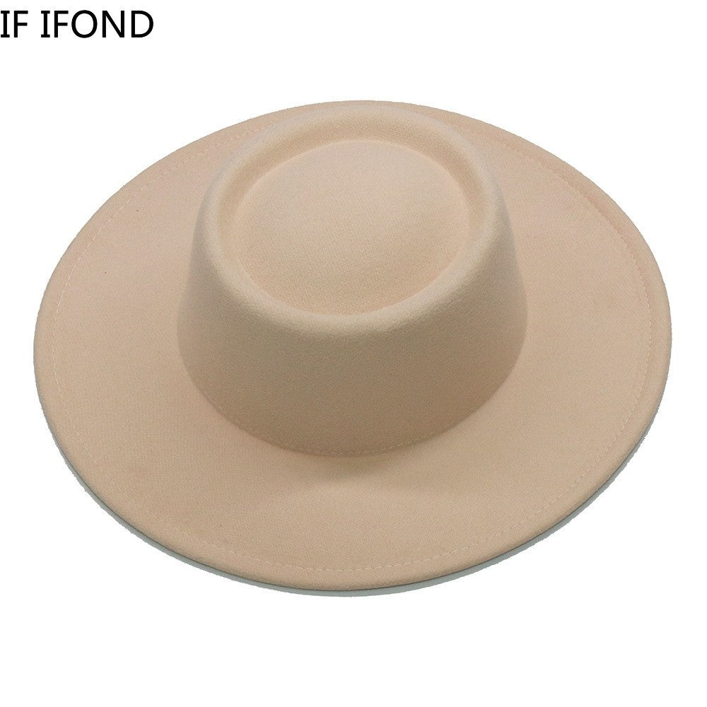 Chapéus Fedora Masculino Feminino Aba Larga 8.5CM Lã Feltro Chapéus Jazz Estilo Britânico 2023 Chapéu Panamá Formal Social