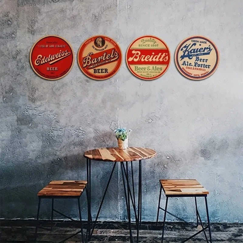 2D flat 1pc About Motorcycle themed decorative round metal painting, suitable for garage, man cave, motorcycle club, metal wa