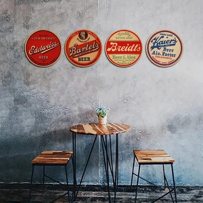 2D flat 1pc About Motorcycle themed decorative round metal painting, suitable for garage, man cave, motorcycle club, metal wa